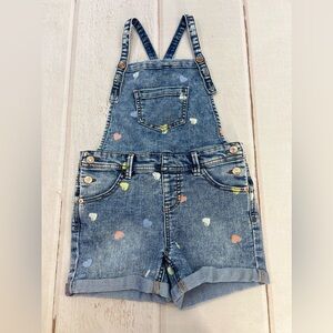 Cat & Jack Denim Overall Shorts, Size Youth SIZE M(7/8)